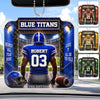 Custom America Football Acrylic Car Ornament - Personalized Birthday Gifts For America Football Lovers, Sports Fans, Sports Lovers - Play Hard Win Proud