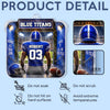Custom America Football Acrylic Car Ornament - Personalized Birthday Gifts For America Football Lovers, Sports Fans, Sports Lovers - Play Hard Win Proud