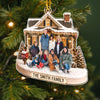 Custom Photo Acrylic Ornament - Personalized Christmas Birthday Gifts For Mom, Dad, Brother, Sister - Warm Wishes From Our Family