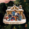 Custom Photo Acrylic Ornament - Personalized Christmas Birthday Gifts For Mom, Dad, Brother, Sister - Warm Wishes From Our Family