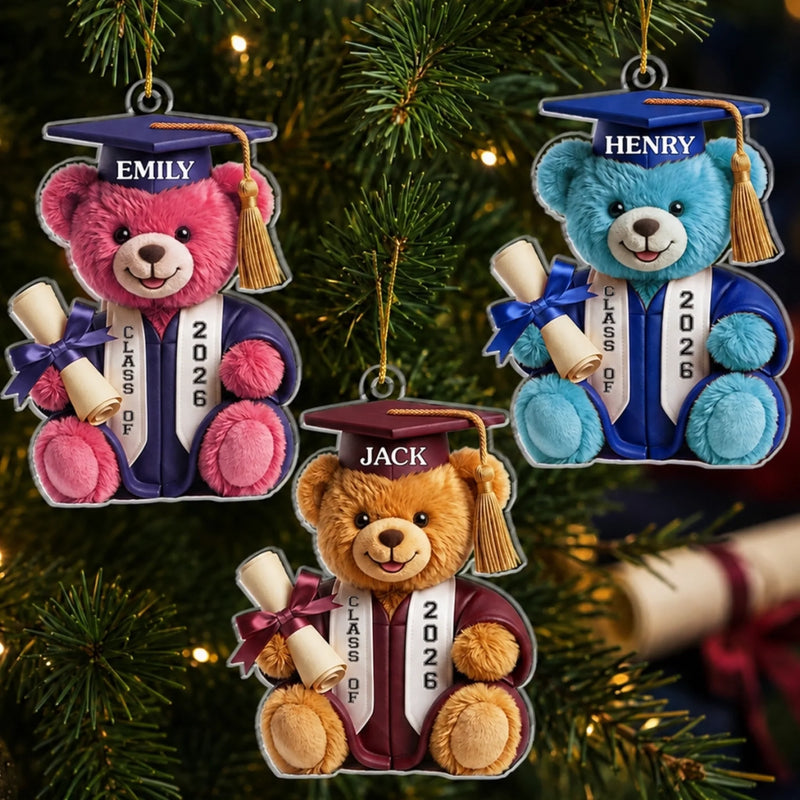 Custom Acrylic Ornament - Personalized Graduation Gifts For Him, Her - So Proud Of You