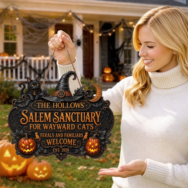 Custom Wood Sign -  Personalized Halloween Decor Birthday Gifts For Mom, Dad, Brother, Sister, Kids - Spooky Memories Together