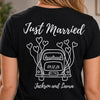 Custom T-shirt - Personalized Anniversary Wedding Gifts For Husband And Wife, Him And Her - Love On The Move