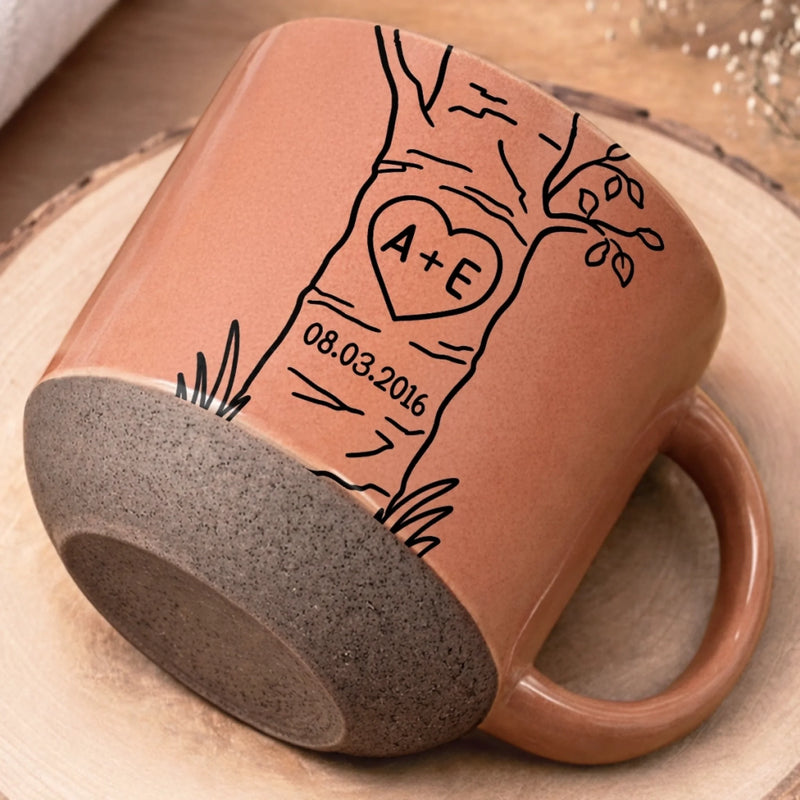 Custom Pottery Mug - Personalized Anniversary Wedding Gifts For Husband And Wife, Him And Her - Better Together Always