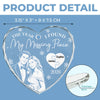 Custom Photo First Christmas Heart Glass Ornament - Personalized Anniversary Christmas Wedding Gifts For Husband And Wife, Him And Her - Forever My Missing Piece