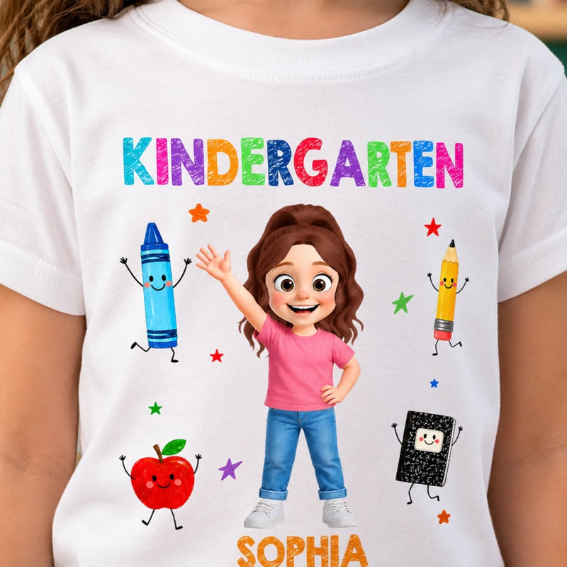 Custom Youth T-shirt - Personalized Back To School Gift For Kids - Ready For New Adventures