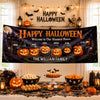 Custom Haunted Home Outdoor Banner - Personalized Halloween Decor Gifts For For Mom, Dad, Brother, Sister - Welcome To The Spooky House