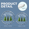 Custom First Christmas Circle Glass Ornament - Personalized Anniversary Christmas Wedding Gifts For Husband And Wife, Him And Her - Pure Married Bliss