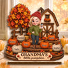 Custom Pumpkin 2-Layered Wooden Plaque - Personalized Birthday Gifts For Mom, Grandma - Season Of Sweet Togetherness