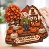 Custom Pumpkin 2-Layered Wooden Plaque - Personalized Birthday Gifts For Mom, Grandma - Season Of Sweet Togetherness