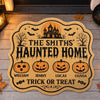 Custom Pumpkin Shaped Doormat - Personalized Halloween Decor Birthday Gifts For Mom, Dad, Brother, Sister, Kids - Pumpkins Smiles Memories