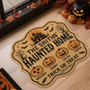 Custom Pumpkin Shaped Doormat - Personalized Halloween Decor Birthday Gifts For Mom, Dad, Brother, Sister, Kids - Pumpkins Smiles Memories