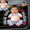 Custom Photo Squishy Acrylic Car Vent Clip - Personalized Birthday Gifts For Dad, New Parents  - Your Tiny Boss Is Waiting