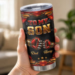 Custom Tumbler - Personalized Birthday Gifts For Son, Daughter - My World My Why