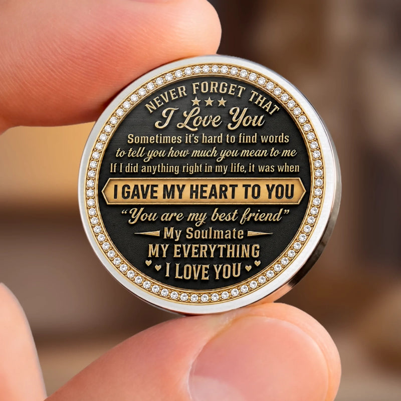 Custom Pocket Hug - Personalized Anniversary Wedding Gifts For Husband And Wife, Him And Her - Forever My Soulmate