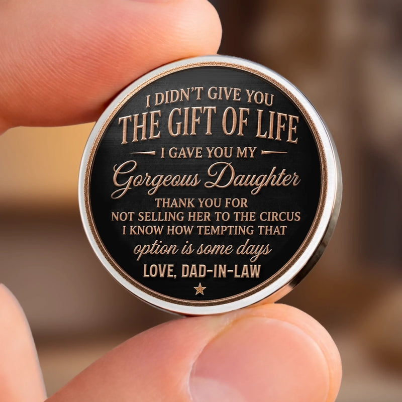 Custom Pocket Hug - Personalized Birthday Gifts For Son-In-Law - Side By Side On Life Journey