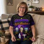 Custom Monster T-shirt - Personalized Halloween Costume Birthday Gifts For Mom, Grandma - Sweetest Monsters In Town