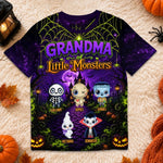 Custom Monster T-shirt - Personalized Halloween Costume Birthday Gifts For Mom, Grandma - Sweetest Monsters In Town