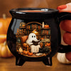 Custom Boo 12oz Ceramic Cauldron Coffee Mug - Personalized Halloween Gifts For Book Lovers, Bookworms, Readers - My Favorite Spooky Season