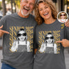 Custom Photo Comfort T-Shirt - Personalized Graduation Gifts For Him, Her - Caps Off To Success