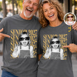 Custom Photo Senior 2027 Graduation Gifts - Personalized Comfort T-Shirt