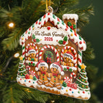 Custom Gingerbread Acrylic Ornament - Personalized Christmas Birthday Gifts For Mom, Dad, Brother, Sister - Sweet Memories Together