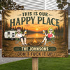 Custom Home Decor Metal Sign - Personalized Birthday Camping Gifts For Campers, Husband And Wife, Him And Her - Summer Campsite Vibes