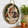 Custom Photo Day Of The Dead Wood Sign - Personalized Anniversary Wedding Gifts For Husband And Wife, Him And Her - Love Never Dies