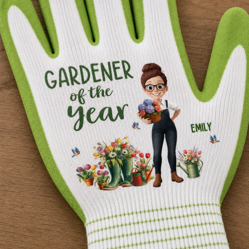 Custom Coated Grip Gardening Gloves - Personalized Birthday Garden Gifts For Gardeners - My Happy Garden Corner