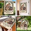 Custom Photo Day Of The Dead Home Decor Metal Sign - Personalized  Anniversary Wedding Gifts For Husband And Wife, Him And Her - Everlasting Skeletal Romance