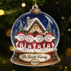 Custom Snowman Acrylic Ornament - Personalized Christmas Birthday Gifts For Mom, Dad, Brother, Sister - Together In Our Winter Wonderland