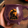 Custom Witchy Cauldron Coffee Mug - Personalized Halloween Gifts For Witch, Wife, Daughter, Besties, Sisters, Granddaughter, Grandma, Mom, Yourself - Moonlit Witch, Golden Magic