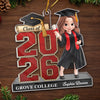 Custom Acrylic Ornament - Personalized Christmas Graduation Gifts For Him, Her - The Future Belongs To You