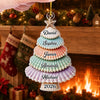 Custom Shell Acrylic Ornament - Personalized Christmas Birthday Gifts For Mom, Dad, Brother, Sister - Gathered With Grateful Hearts