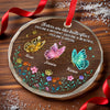 Custom Circle Glass Ornament - Personalized Best Friend Christmas Birthday Gifts For Women, Besties, Sisters, BFF - Sisters Are Forever Friends