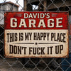 Custom Home Decor Metal Sign - Personalized Birthday Gifts For Husband, Son, Grandson, Brother, Grandpa, Dad, Yourself, Mechanic - Fixing Stuff Is My Therapy