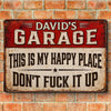 Custom Home Decor Metal Sign - Personalized Birthday Gifts For Husband, Son, Grandson, Brother, Grandpa, Dad, Yourself, Mechanic - Fixing Stuff Is My Therapy
