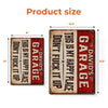 Custom Home Decor Metal Sign - Personalized Birthday Gifts For Husband, Son, Grandson, Brother, Grandpa, Dad, Yourself, Mechanic - Fixing Stuff Is My Therapy