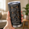 Custom Biker Tumbler - Personalized Birthday Gifts For Husband, Son, Grandson, Brother, Grandpa, Dad, Yourself - Live To Ride Ride To Live