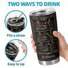 Custom Biker Tumbler - Personalized Birthday Gifts For Husband, Son, Grandson, Brother, Grandpa, Dad, Yourself - Live To Ride Ride To Live