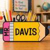 Custom Wooden Pencil Holder - Personalized Teacher Appreciation, Back To School Gifts For Teachers - Teaching With Love Daily