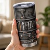 Custom Handyman Tumbler - Personalized Birthday Gifts For Husband, Son, Grandson, Brother, Grandpa, Dad, Yourself - Hard Work Never Stops