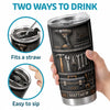 Custom Handyman Tumbler - Personalized Birthday Gifts For Husband, Son, Grandson, Brother, Grandpa, Dad, Yourself - Hard Work Never Stops