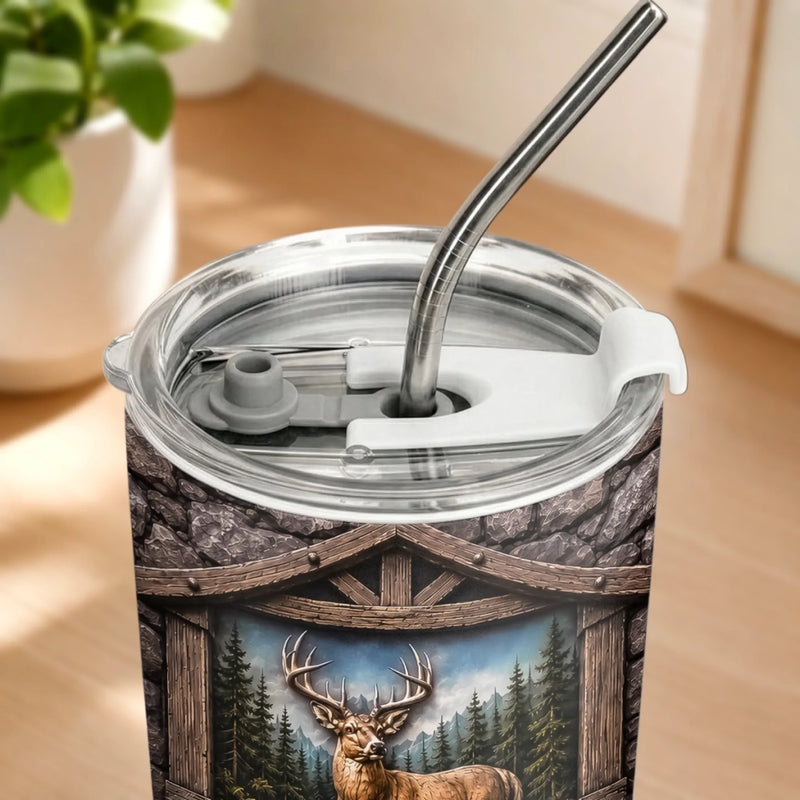 Custom Tumbler - Personalized Birthday Hunting Gifts For Hunters, Husband, Son, Grandson, Brother, Grandpa, Dad, Yourself - Born To Hunt And Explore