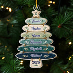Custom Acrylic Ornament - Personalized Christmas Birthday Gifts For Mom, Dad, Brother, Sister - Together Around The Tree