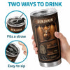 Custom Tumbler - Personalized Birthday Hunting Gifts For Hunters, Husband, Son, Grandson, Brother, Grandpa, Dad, Yourself - Born To Hunt Wild