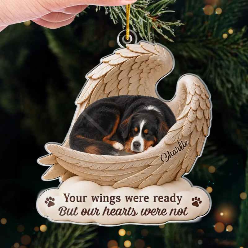 Custom Photo Acrylic Ornament - Personalized Pet Christmas Memorial Sympathy Gifts For Dogs, Cats - My Best Friend Forever Always