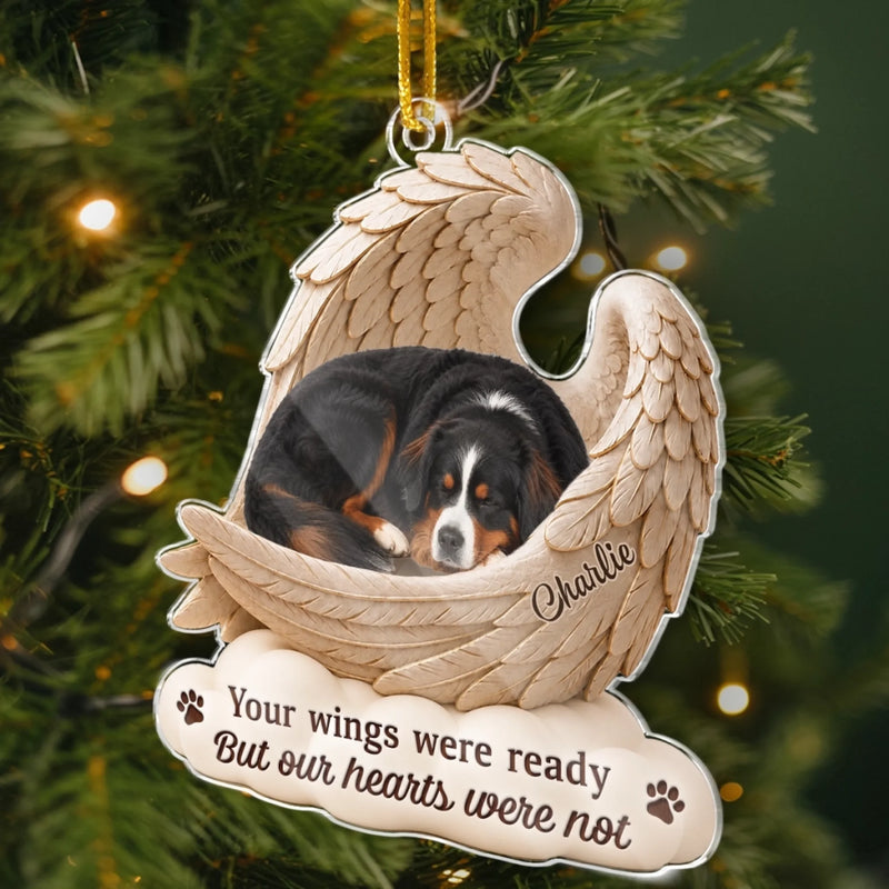 Custom Photo Acrylic Ornament - Personalized Pet Christmas Memorial Sympathy Gifts For Dogs, Cats - My Best Friend Forever Always