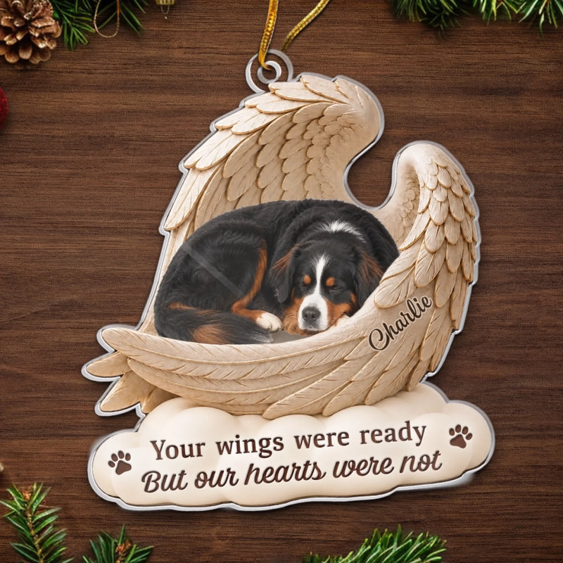 Custom Photo Acrylic Ornament - Personalized Pet Christmas Memorial Sympathy Gifts For Dogs, Cats - My Best Friend Forever Always