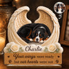 Custom Photo 2-Layered Wooden Plaque - Personalized Pet Memorial Sympathy Gifts For Dogs, Cats - Heaven Gained A Loyal Friend